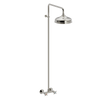 Cross-handle wall-mounted shower fixture