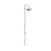 Cross-handle outdoor shower with single handle 